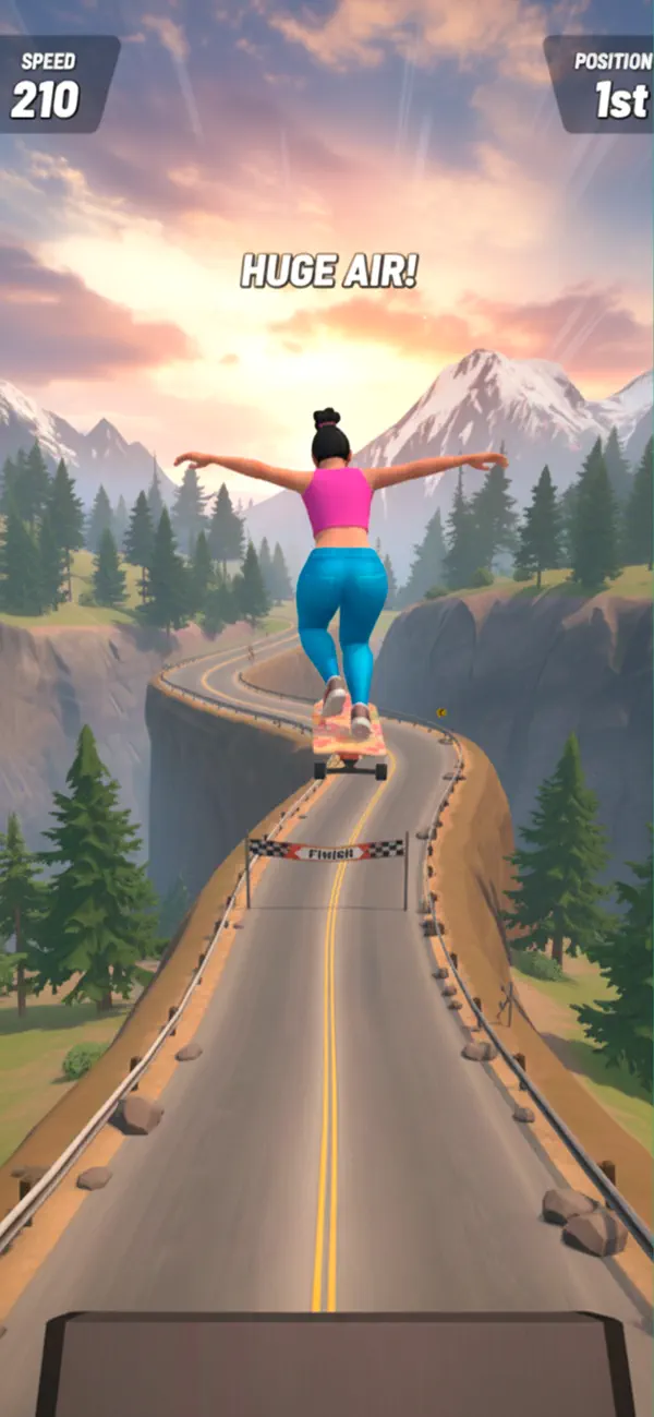 Downhill Skate Race Game