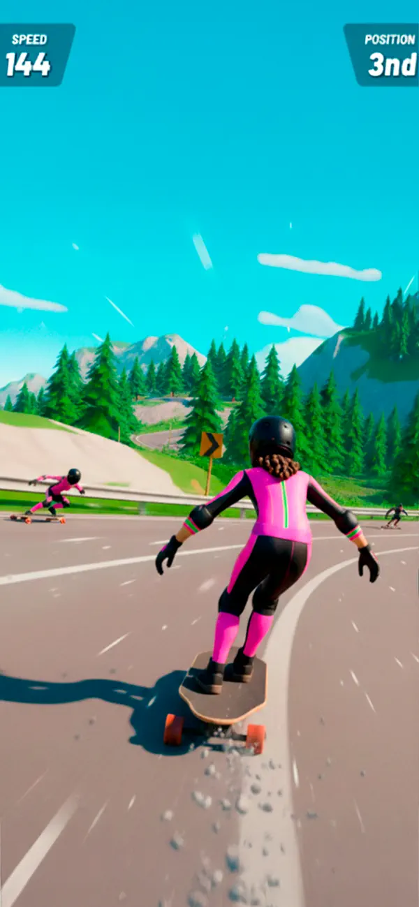 Downhill Skate Race Game