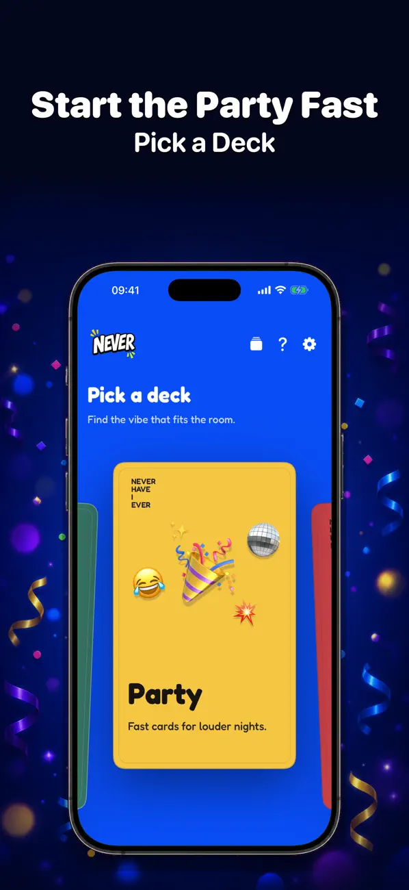 Never Have I Ever: Cards