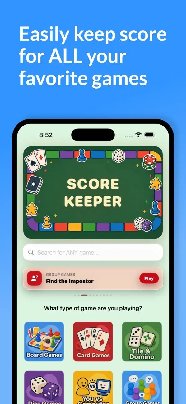 Score Keeper: Game Night