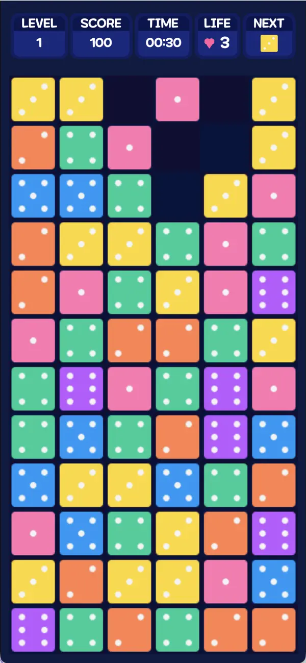 Dice Puzzle Drop