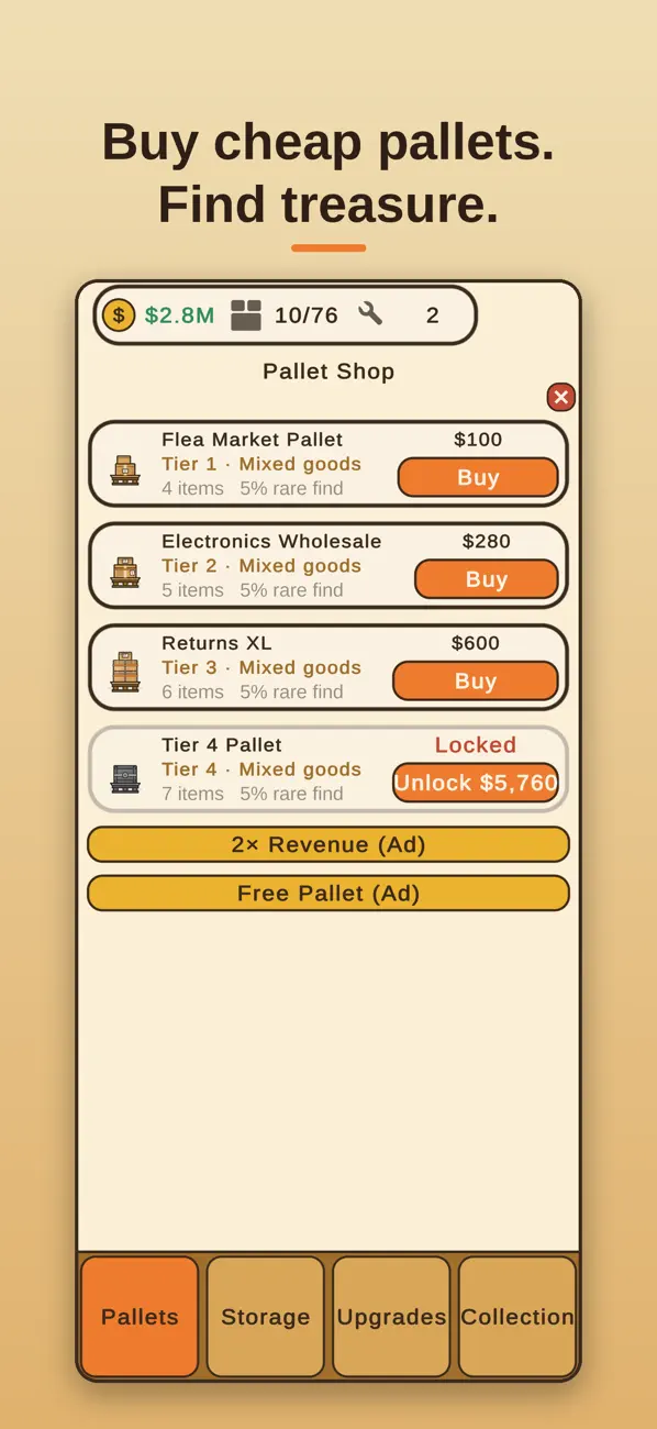 Return Pallet Tycoon