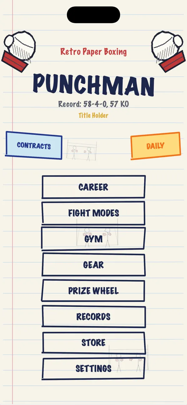 Retro Paper Game (Punchman!)