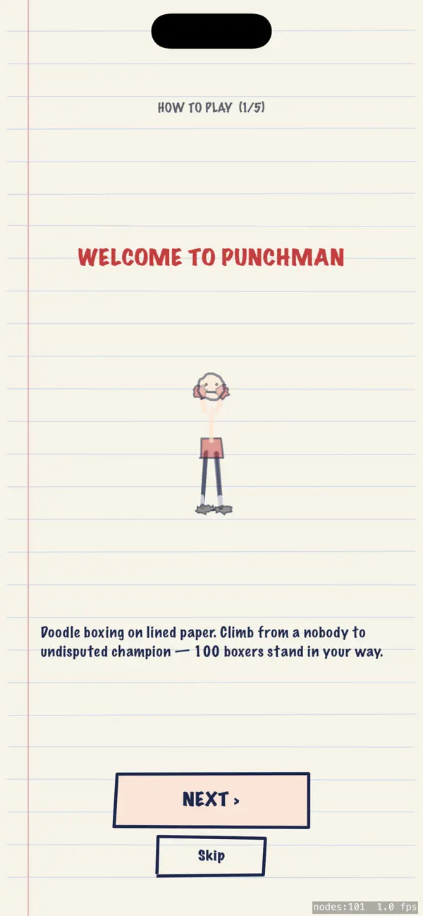 Retro Paper Game (Punchman!)