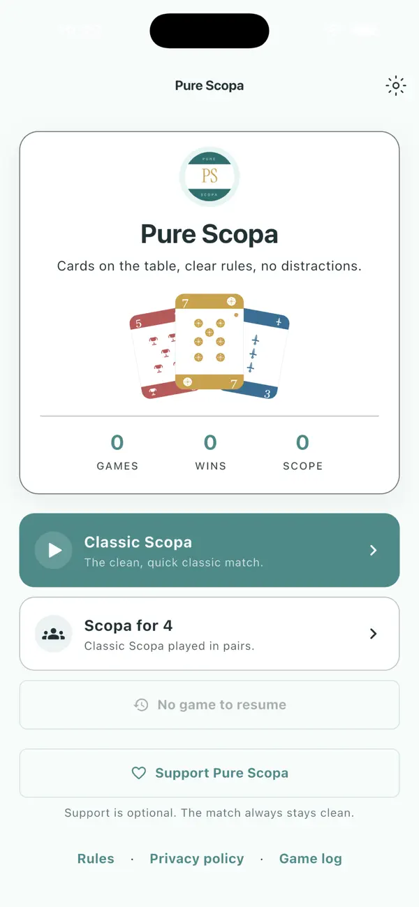 Pure Scopa