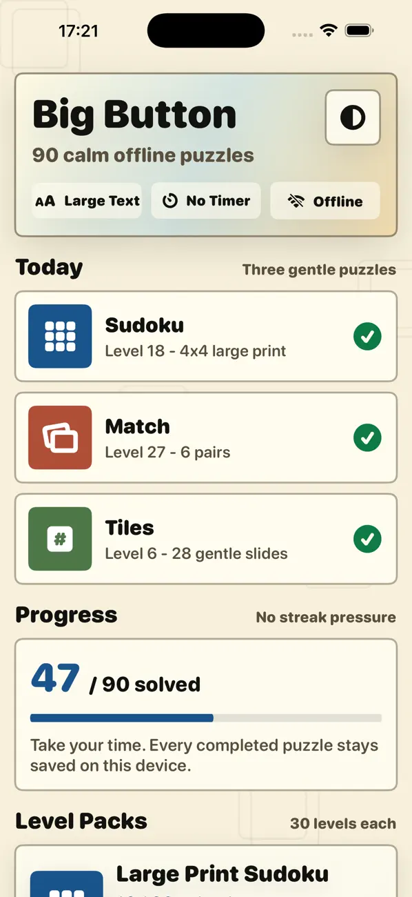 Big Button Puzzle Pack