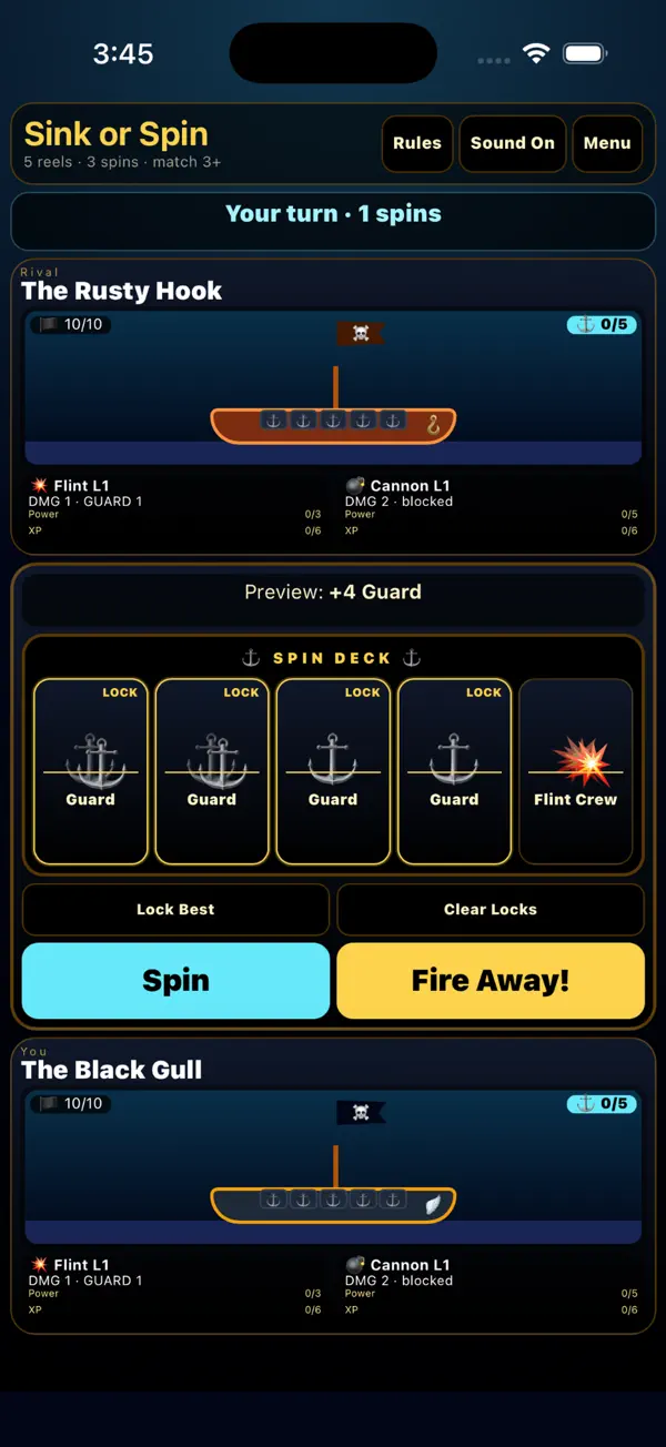 Sink or Spin: Reel Battle