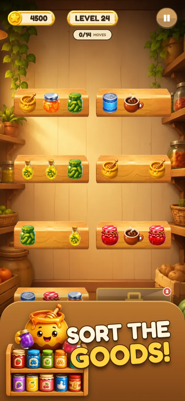 Shelf Sort: Cozy Sort Puzzle