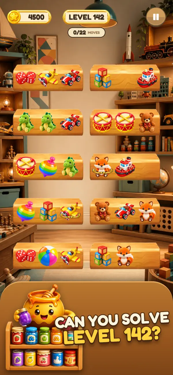 Shelf Sort: Cozy Sort Puzzle