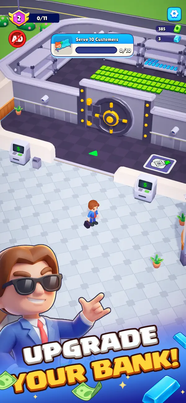 Cash Empire : 3D Idle Bank