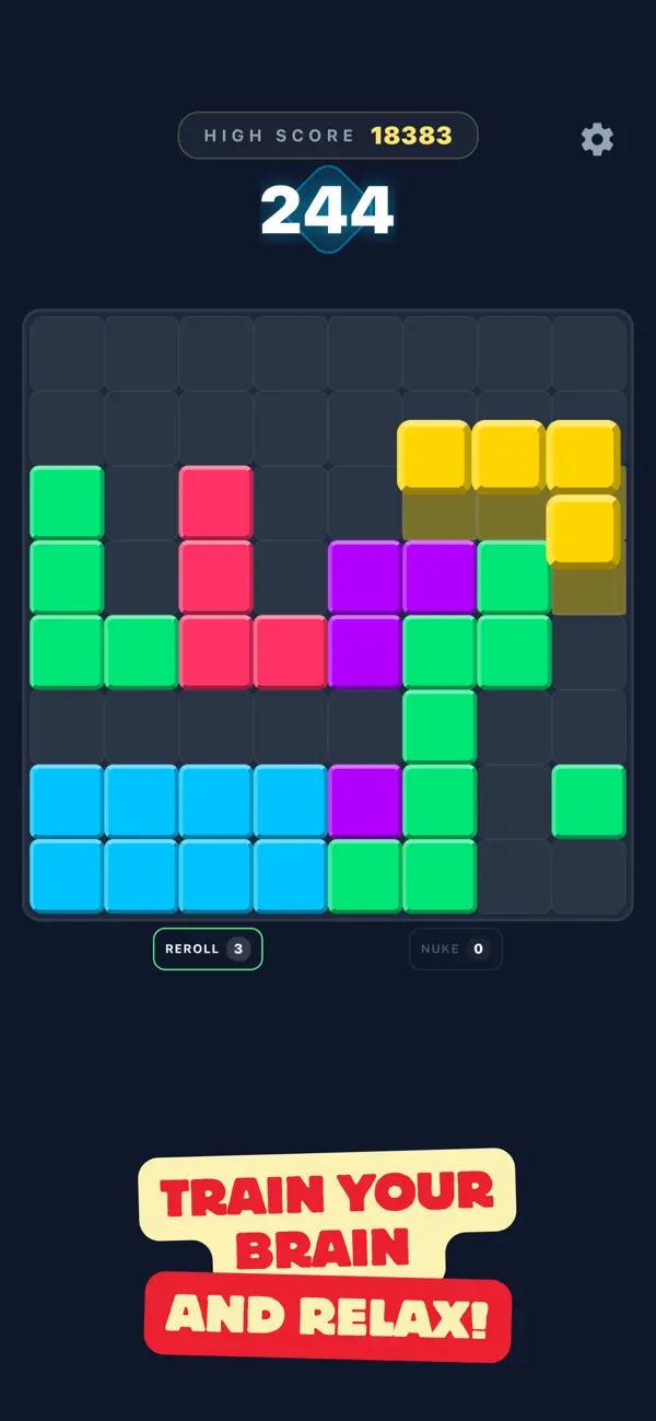 BlockSet: Neon Puzzle Game