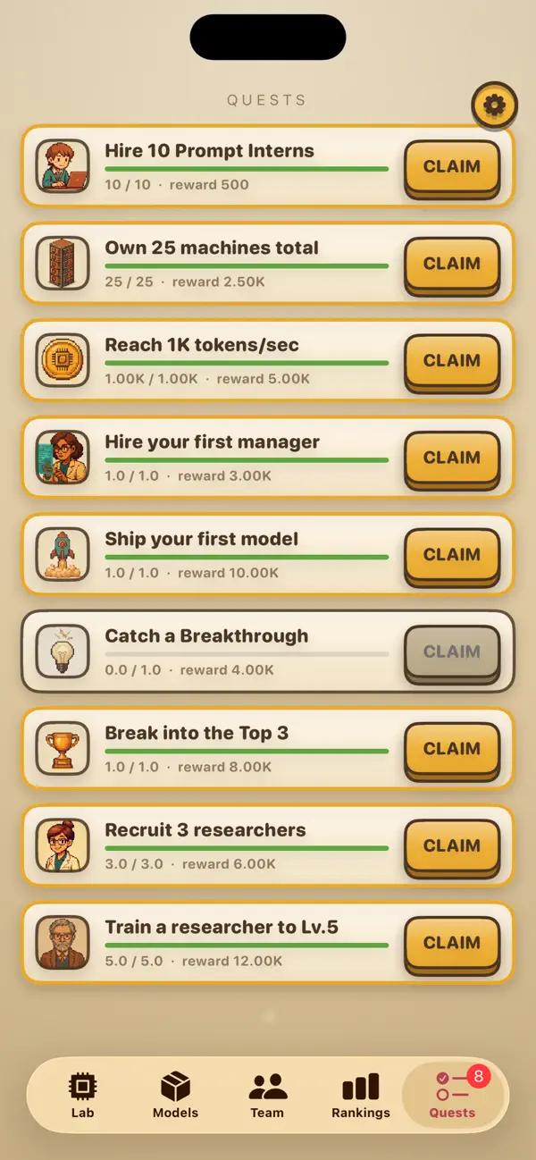 Token Tycoon: AI Lab Idle