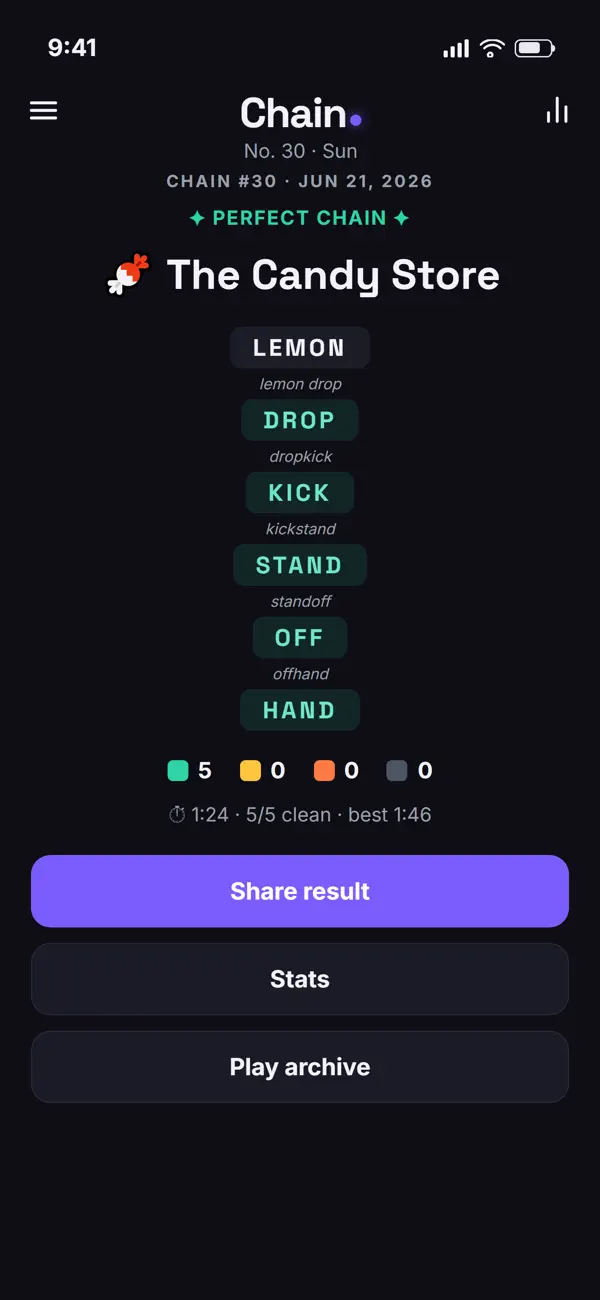 Chain: Daily Word Puzzle