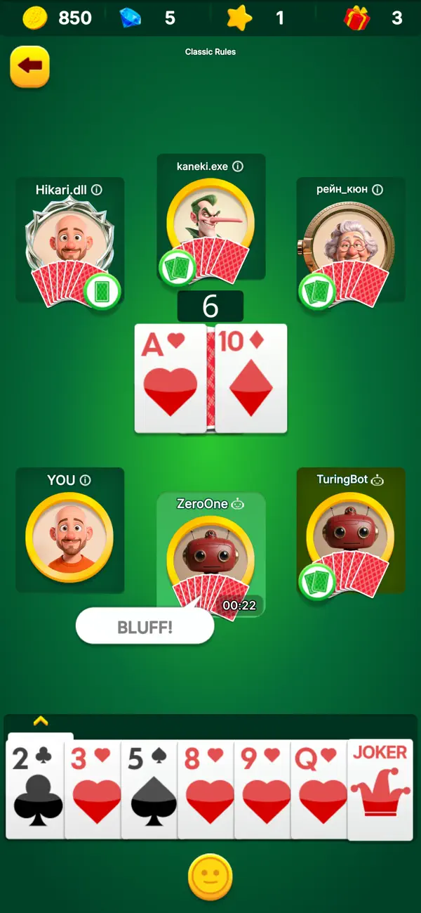 Bluft Card Game: Truth or Lies