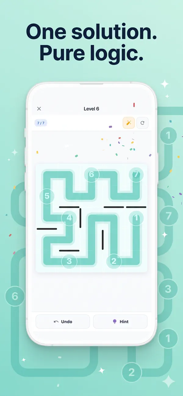 Zip Path Logic Puzzle