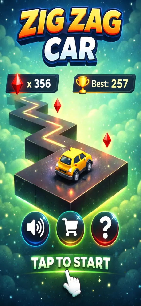 Car Zig Zag 3D
