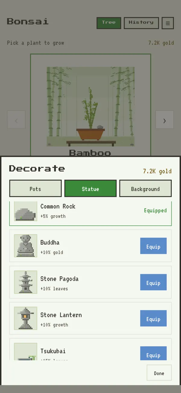 Idle Bonsai