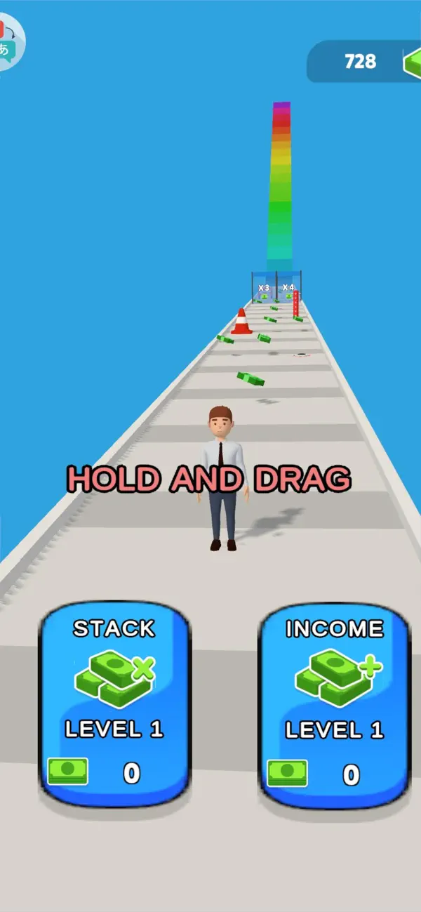Money Stack Run: Cash Rush