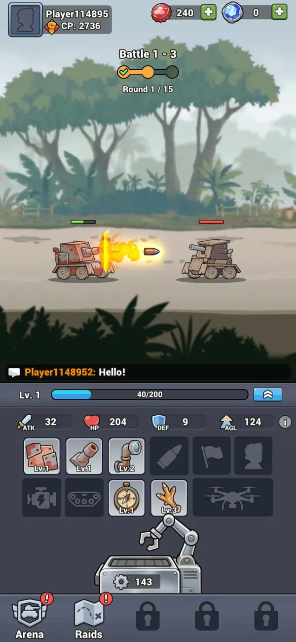 Steelborn: Tank Idle RPG
