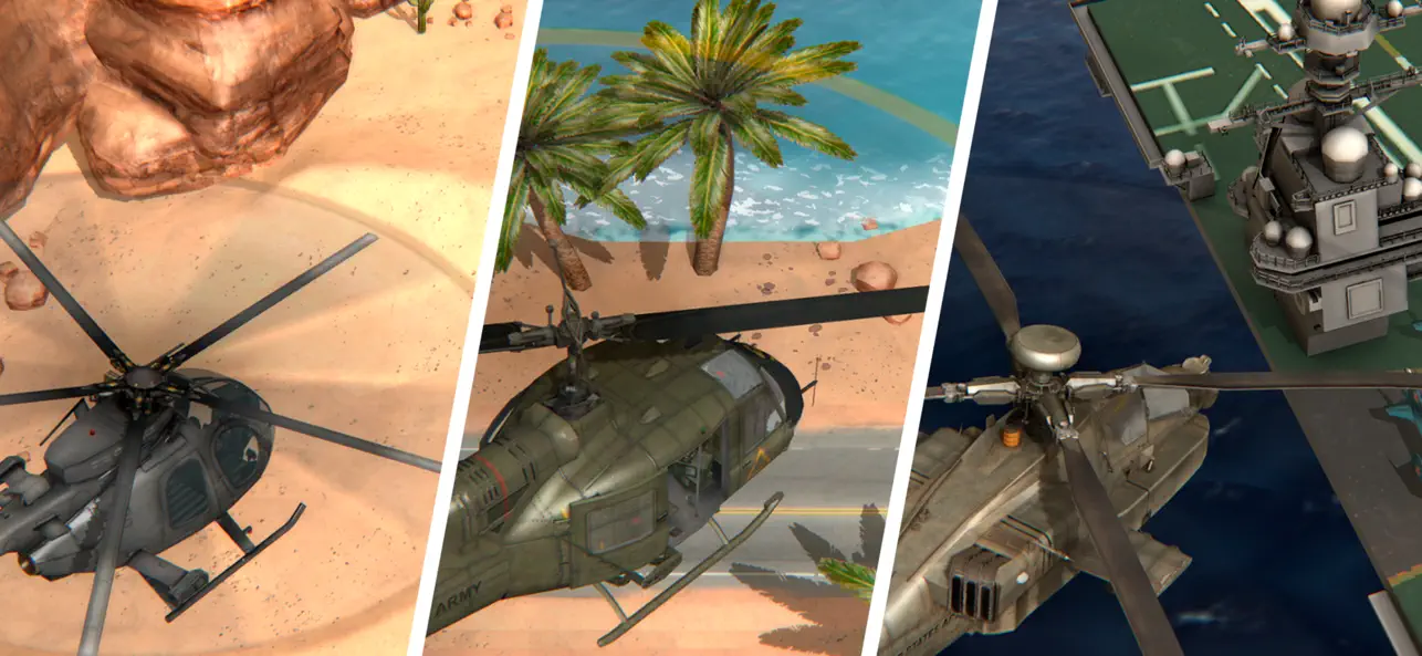 Desert Heli Strike 3D: Gunship