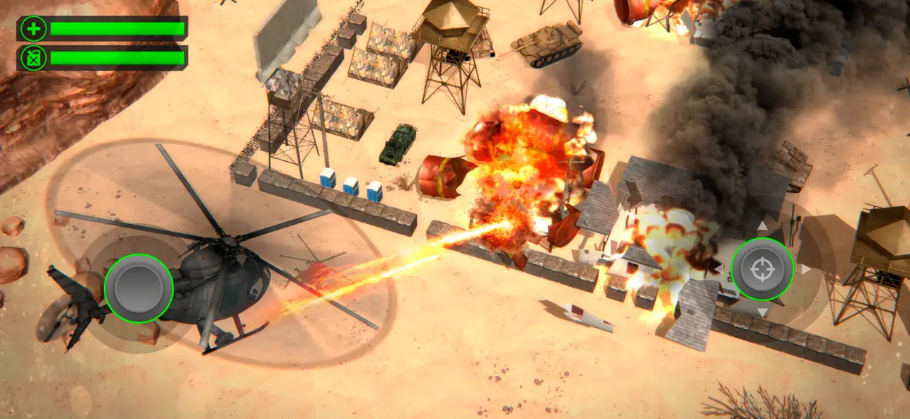 Desert Heli Strike 3D: Gunship