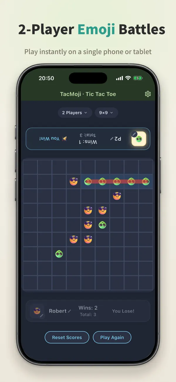 TacMoji · Tic-Tac-Toe