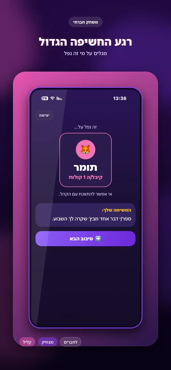 על מי זה נופל? אמת או חובה