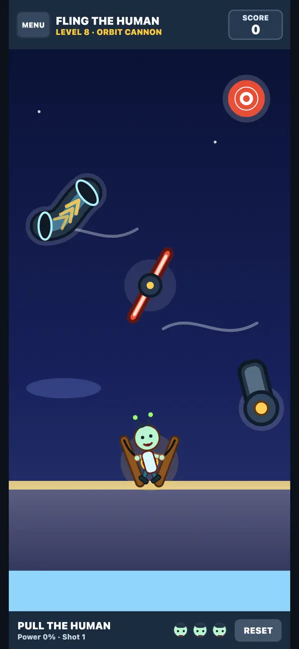 Fling the Human: Slingshot