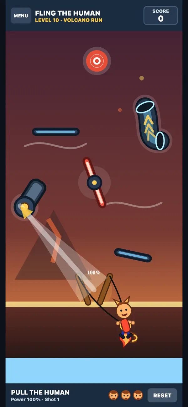 Fling the Human: Slingshot