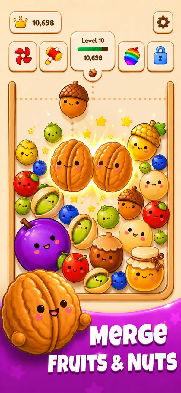 Fruit Merge : Squirrel Stash