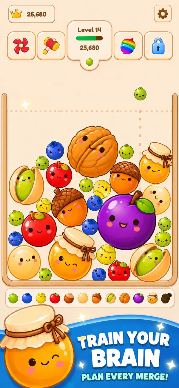 Fruit Merge : Squirrel Stash