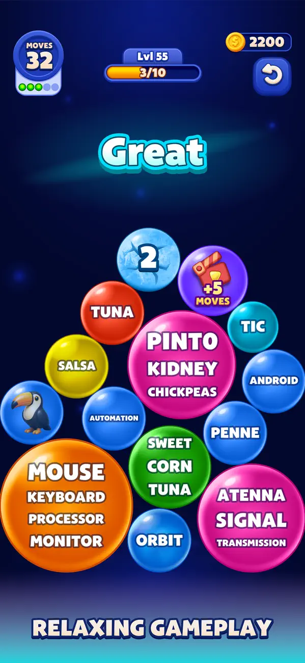 Word Pop - Associations Puzzle