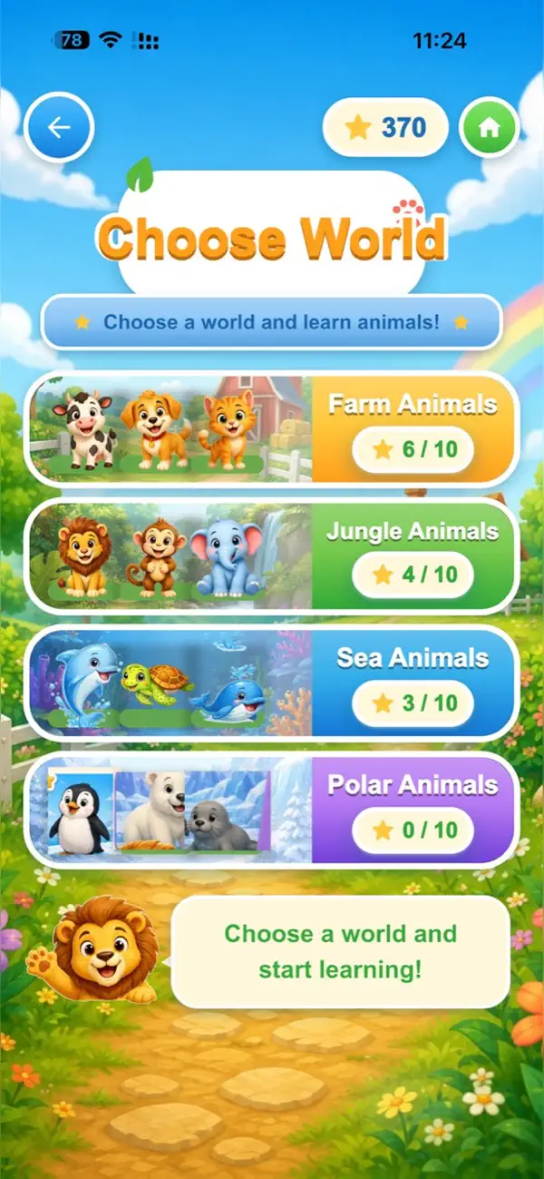 Cute Animal Memory Kids
