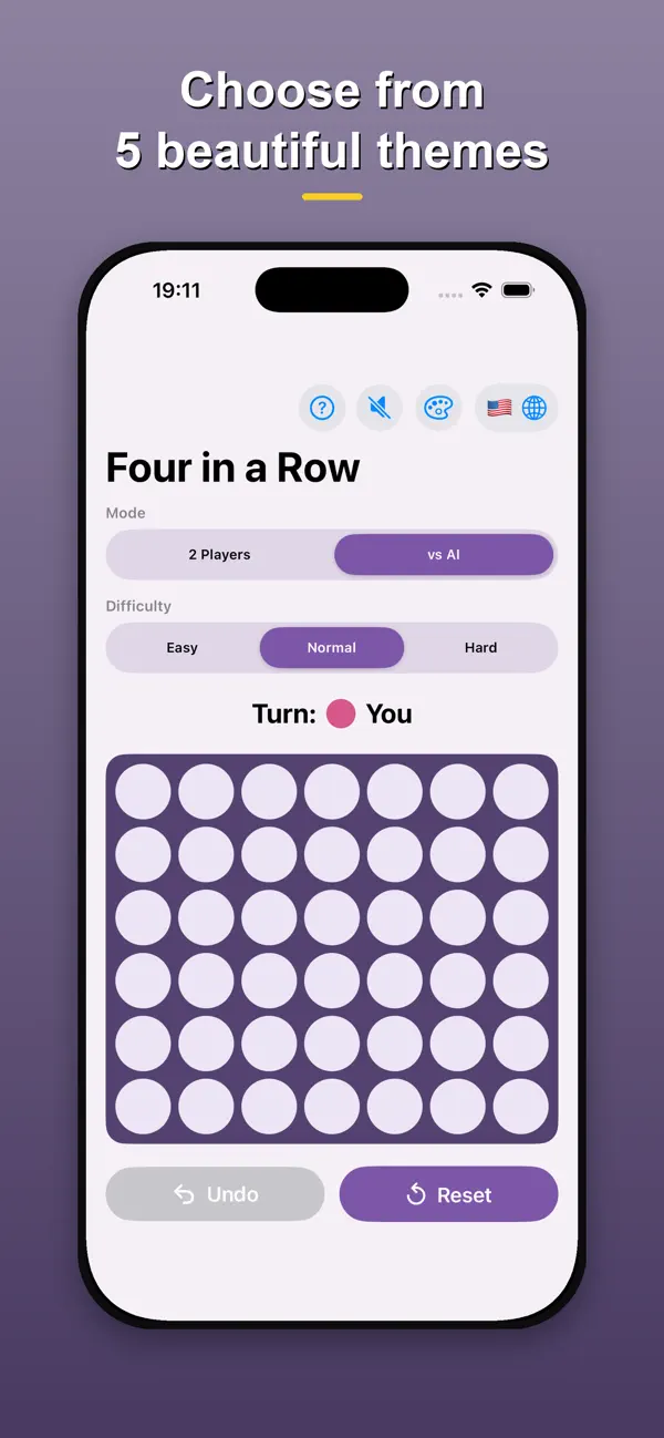 Four in a Row - AI Board Game