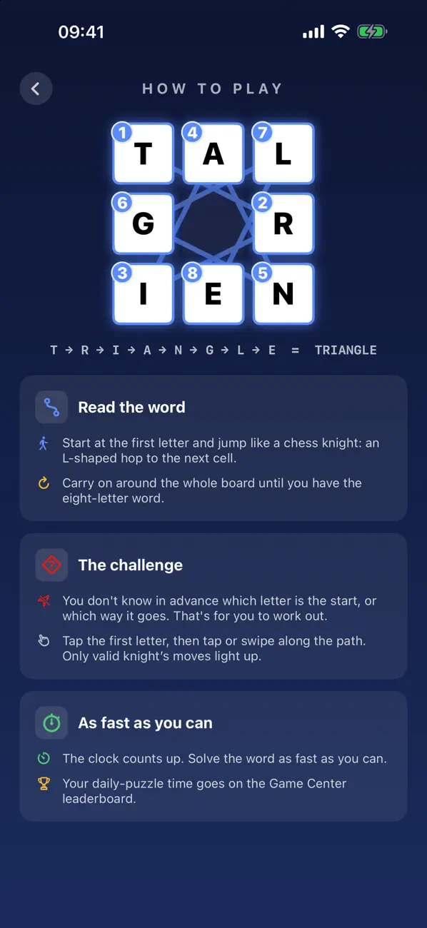 Knight Hop: Word Puzzle