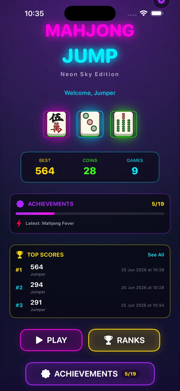 Mahjong Jump
