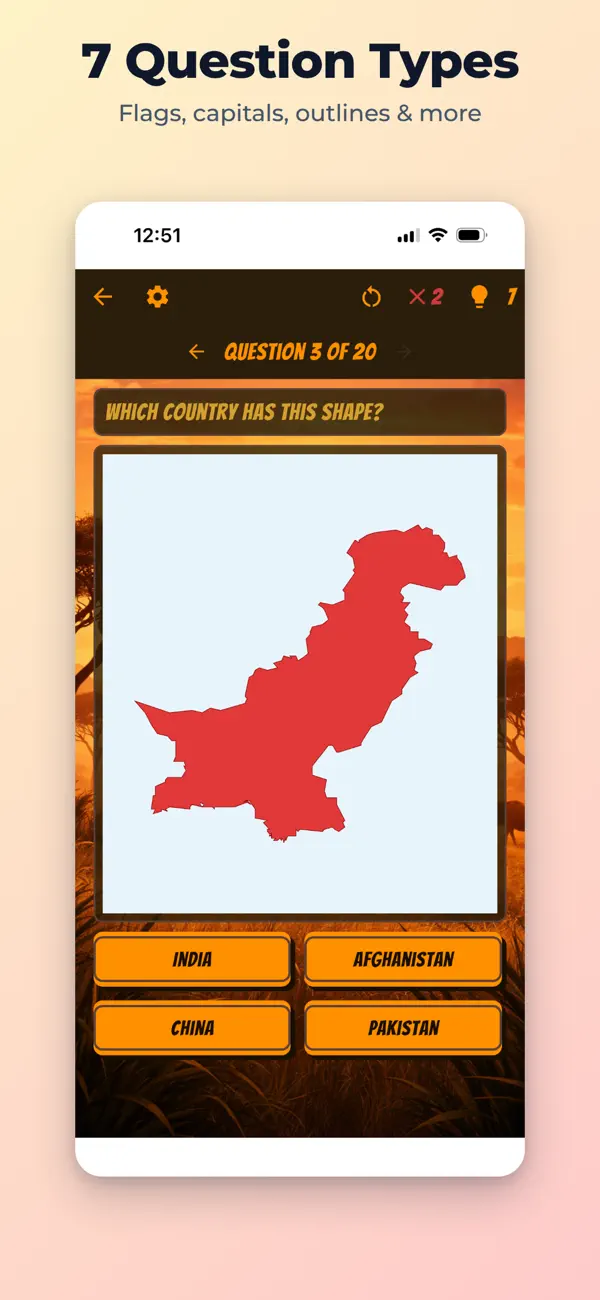 Flag Quiz: Country & Capital