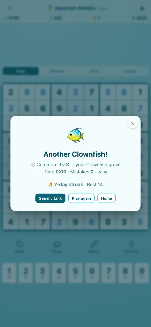 Aquarium Sudoku: Brain Puzzle