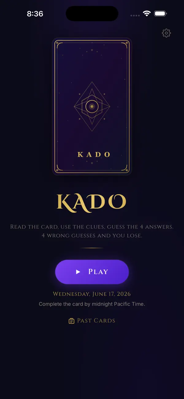 Kado: Daily Card Game