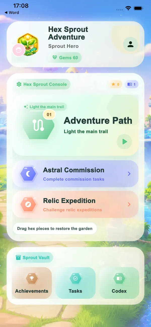 Hex Sprout Adventure