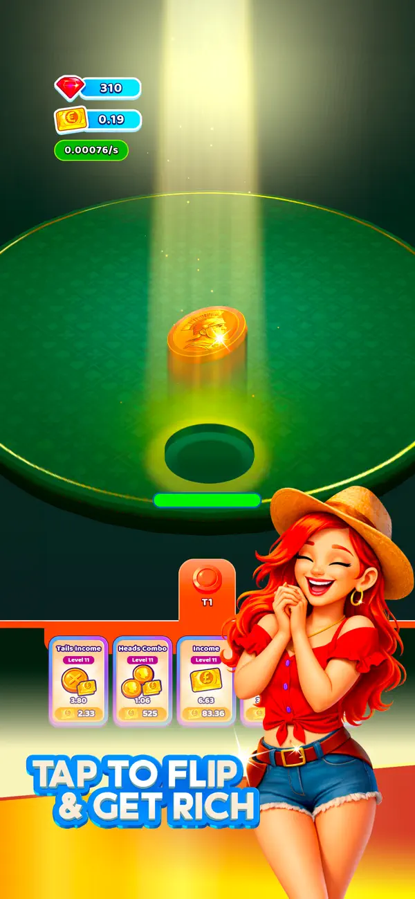 Idle Coin Flip: Merge Coins