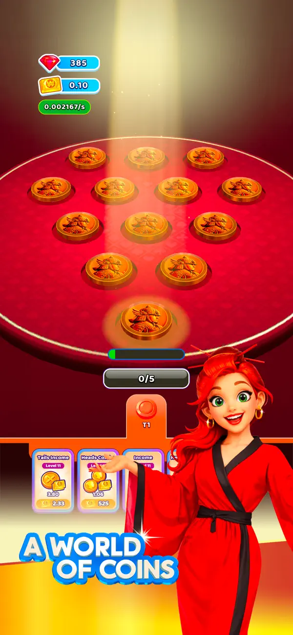 Idle Coin Flip: Merge Coins