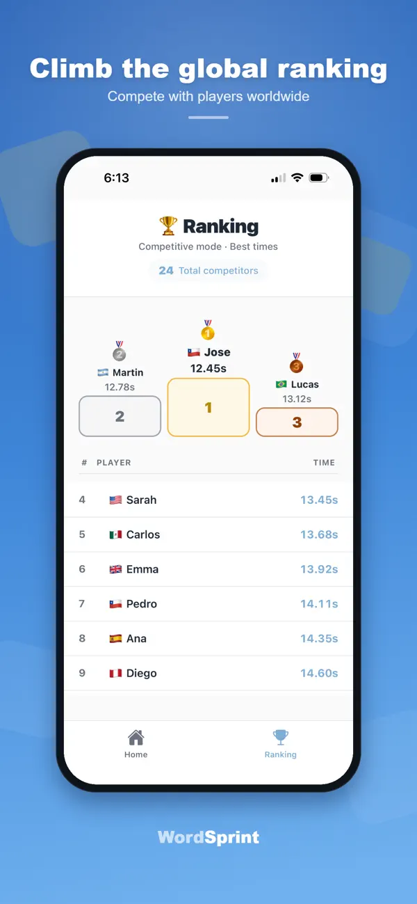 Word Sprint Game
