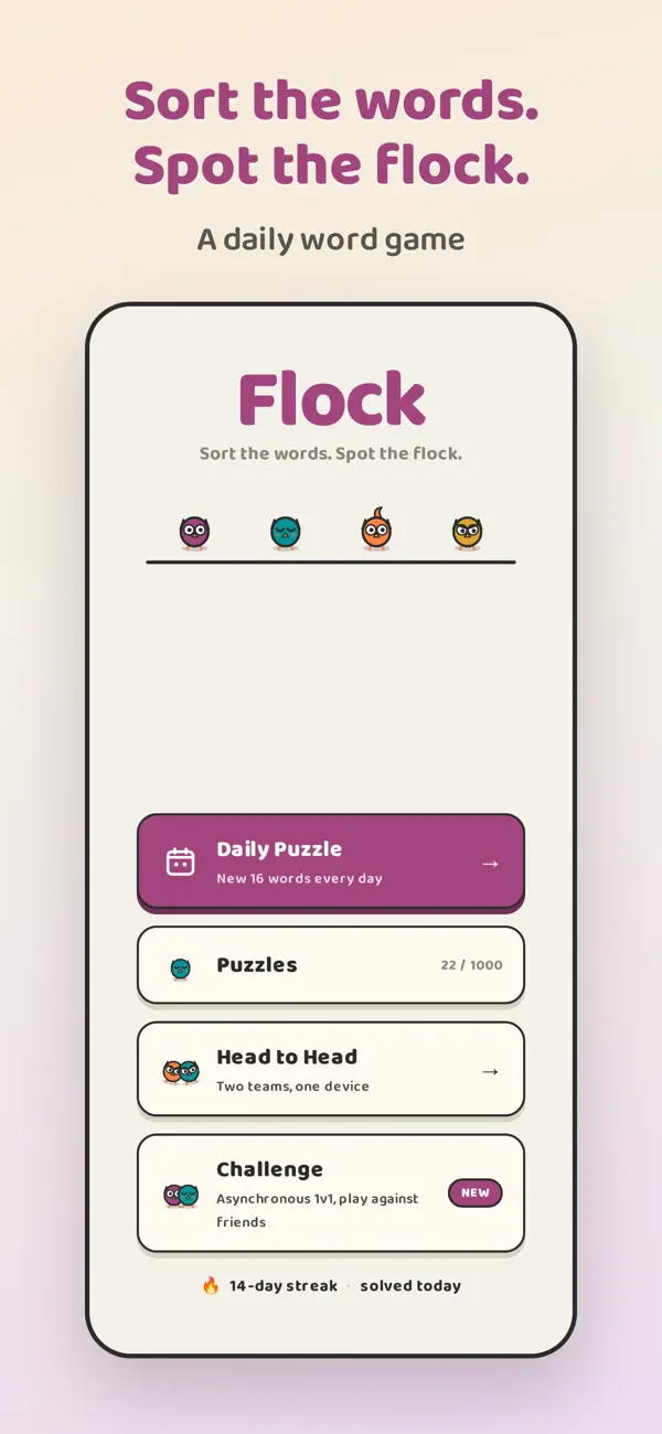 Flock: Multiplayer Word Game
