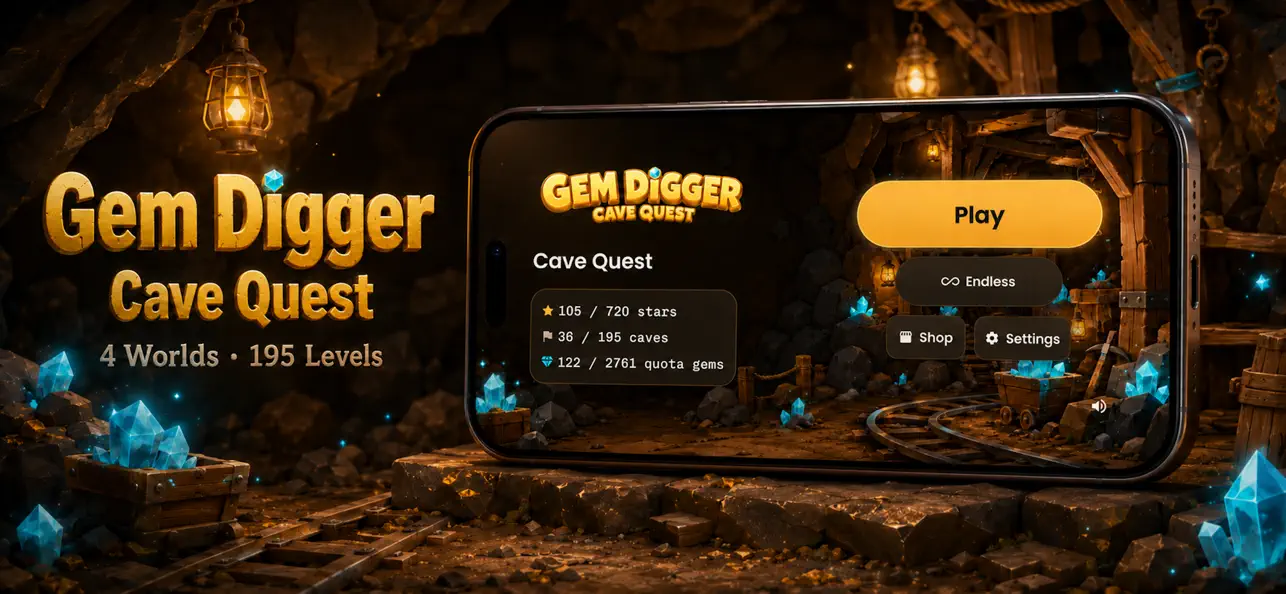 Gem Digger: Cave Quest