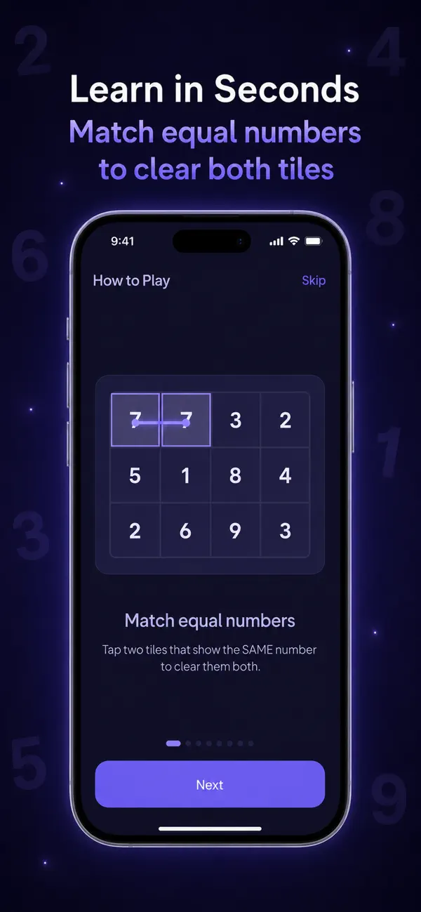 Number Match: Pair & Clear