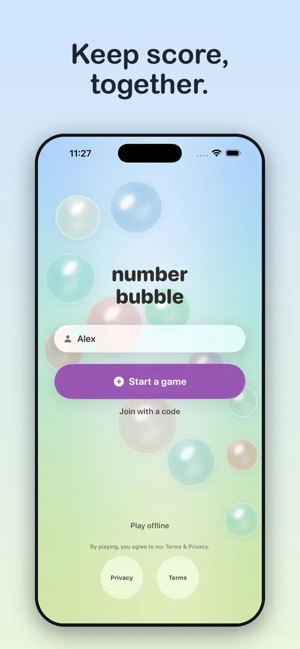 the number bubble