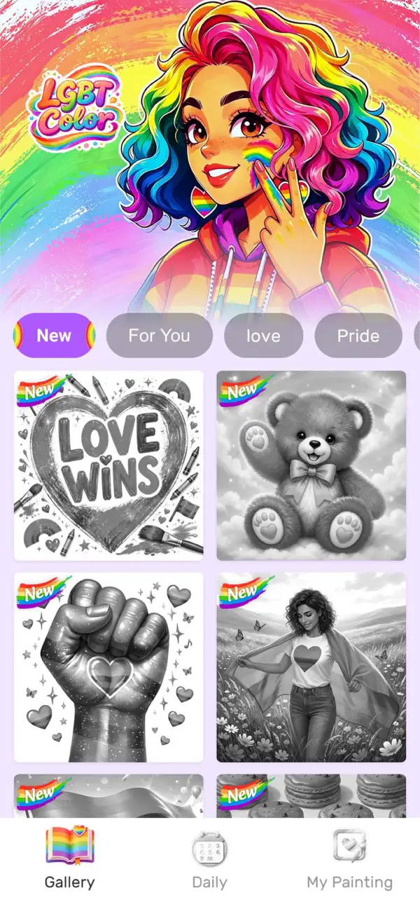 LGBT Color By Number Game