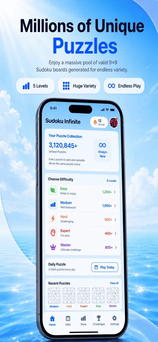 Sudoku Infinite : Brain Puzzle
