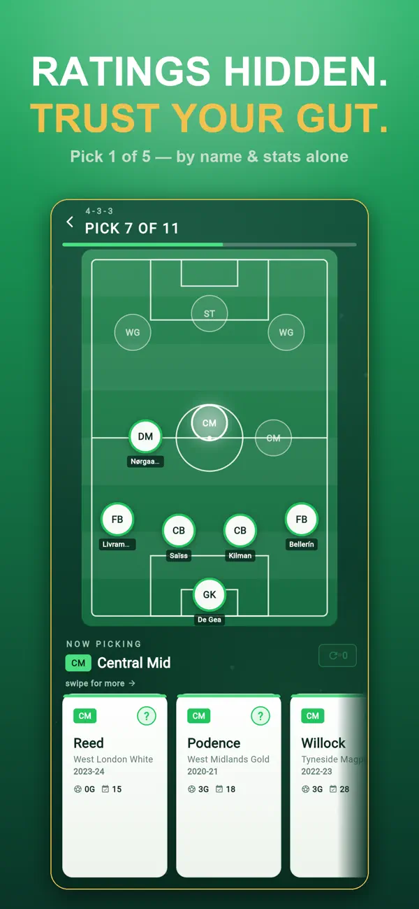 Road to Treble: Football Draft